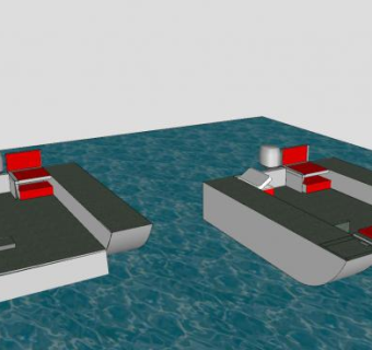 游船SU模型下载_sketchup草图大师SKP模型