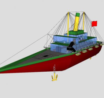 航海船只SU模型下载_sketchup草图大师SKP模型