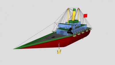 航海船只SU模型下载_sketchup草图大师SKP模型