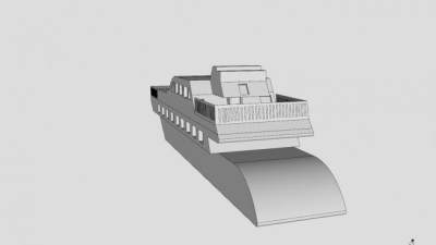 游艇面板SU模型下载_sketchup草图大师SKP模型