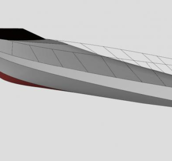 快艇船架SU模型下载_sketchup草图大师SKP模型