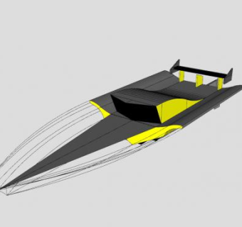 滑行船艇SU模型下载_sketchup草图大师SKP模型