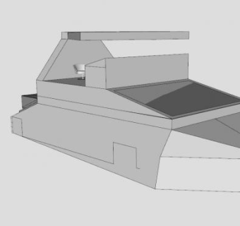 小型船舶面板SU模型下载_sketchup草图大师SKP模型