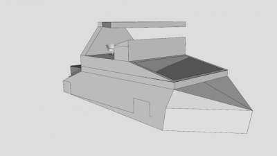 小型船舶面板SU模型下载_sketchup草图大师SKP模型