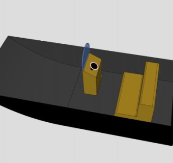 简易小型汽艇SU模型下载_sketchup草图大师SKP模型