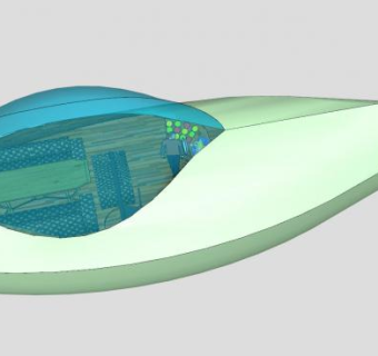 封闭型船架SU模型下载_sketchup草图大师SKP模型