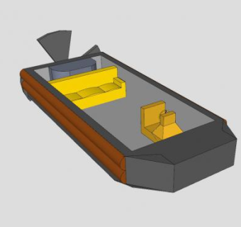 螺旋桨船舶SU模型下载_sketchup草图大师SKP模型