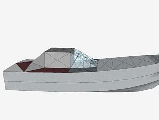 滑行艇外形模架SU模型下载_sketchup草图大师SKP模型