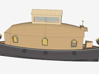 喀拉拉邦游艇SU模型下载_sketchup草图大师SKP模型