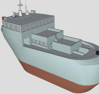 远洋渔船SU模型下载_sketchup草图大师SKP模型