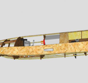 船架船舱SU模型下载_sketchup草图大师SKP模型