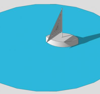 简易帆船SU模型下载_sketchup草图大师SKP模型