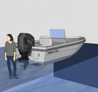 休闲型汽艇SU模型下载_sketchup草图大师SKP模型