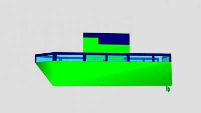 小型家庭游艇SU模型下载_sketchup草图大师SKP模型