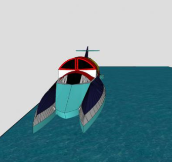 潜水艇SU模型下载_sketchup草图大师SKP模型