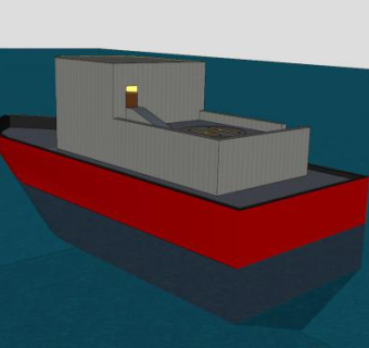 侦察船船舶SU模型下载_sketchup草图大师SKP模型