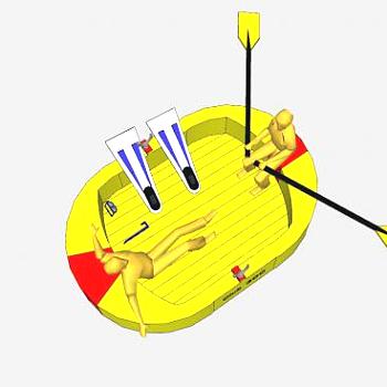 塑料艇SU模型下载_sketchup草图大师SKP模型