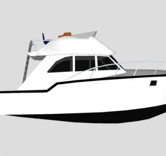 度假游艇SU模型下载_sketchup草图大师SKP模型