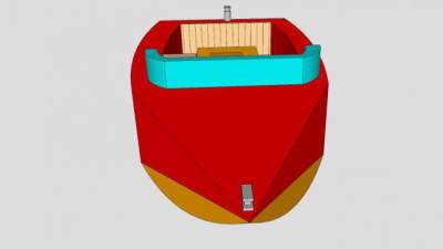滑水艇SU模型下载_sketchup草图大师SKP模型