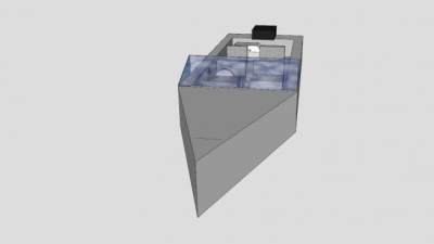 简易四座快艇SU模型下载_sketchup草图大师SKP模型