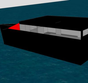 简易航行船舶SU模型下载_sketchup草图大师SKP模型