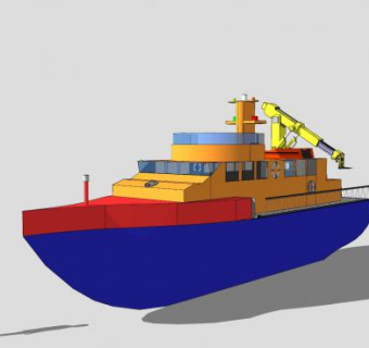救生船艇SU模型下载_sketchup草图大师SKP模型