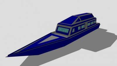 民用船舶SU模型下载_sketchup草图大师SKP模型