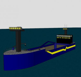 捕蟹船船舶SU模型下载_sketchup草图大师SKP模型