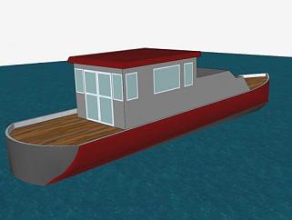 中型远洋渔船<em>SU模型</em>下载_sketchup草图大师SKP模型