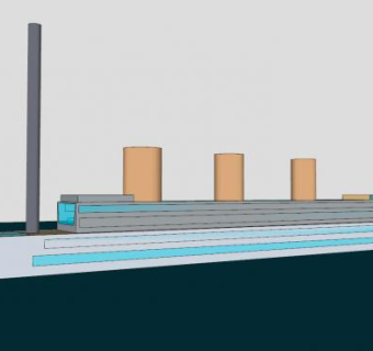 蒸汽客轮SU模型下载_sketchup草图大师SKP模型