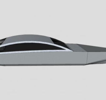 快艇船舶SU模型下载_sketchup草图大师SKP模型
