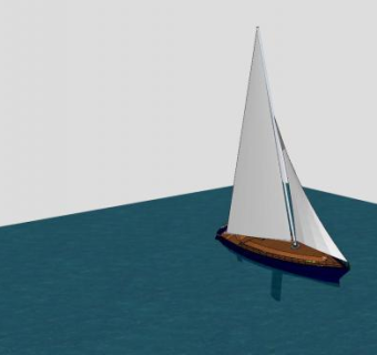 现代帆船船只SU模型下载_sketchup草图大师SKP模型