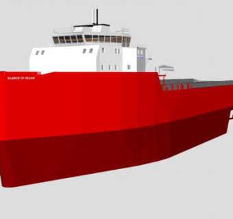 供给船船舶SU模型下载_sketchup草图大师SKP模型