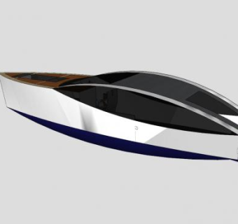 游艇和内部构造SU模型下载_sketchup草图大师SKP模型