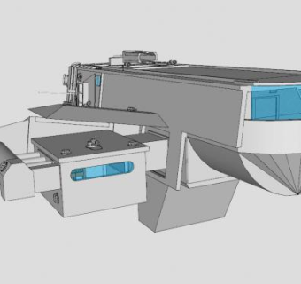 勘探船船舶SU模型下载_sketchup草图大师SKP模型
