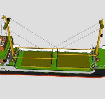 沿海船舶SU模型下载_sketchup草图大师SKP模型