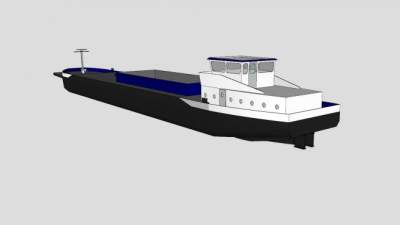 渔业船舶作业船SU模型下载_sketchup草图大师SKP模型