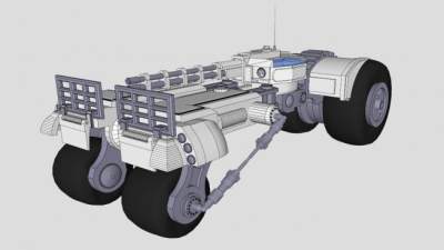 机械工程车辆SU模型下载_sketchup草图大师SKP模型