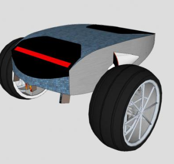 概念双轮车辆SU模型下载_sketchup草图大师SKP模型