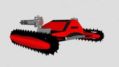 突击车车辆SU模型下载_sketchup草图大师SKP模型