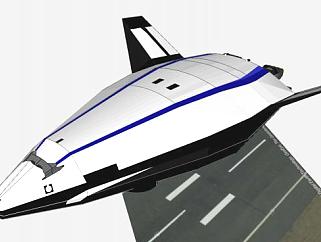 航天飞机飞行器SU模型下载_sketchup草图大师SKP模型
