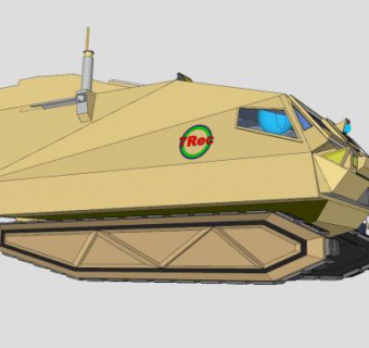 重型履带式探险车辆SU模型下载_sketchup草图大师SKP模型