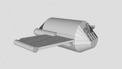 飞行器模架SU模型下载_sketchup草图大师SKP模型