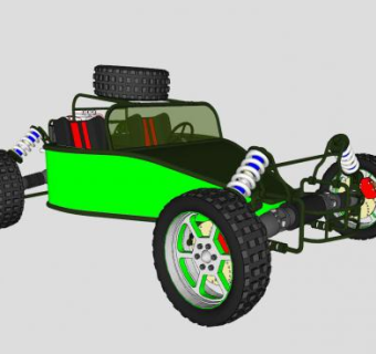 埃德尔布罗克阻力赛车SU模型下载_sketchup草图大师SKP模型