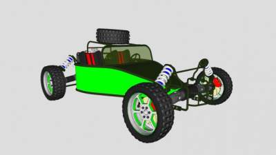 埃德尔布罗克阻力赛车SU模型下载_sketchup草图大师SKP模型