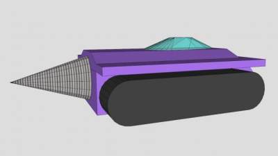 火星探测器钻探车SU模型下载_sketchup草图大师SKP模型