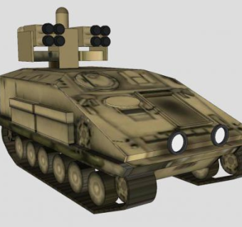 全履带式两栖登陆车辆SU模型下载_sketchup草图大师SKP模型