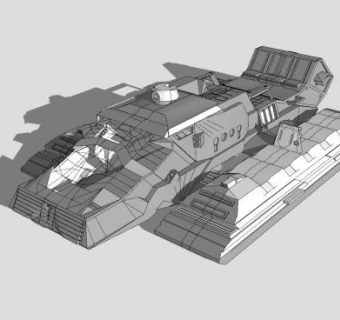 悬浮飞行器SU模型下载_sketchup草图大师SKP模型