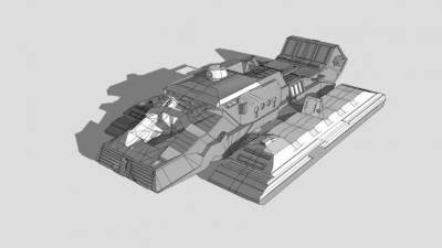 悬浮飞行器SU模型下载_sketchup草图大师SKP模型