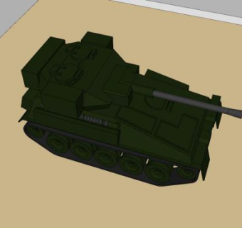 英国FV107弯刀装甲侦察车SU模型下载_sketchup草图大师SKP模型